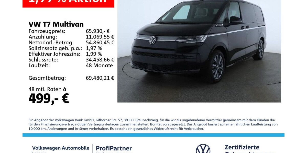 VW T7 Multivan 20.400 km 65.930 &euro; Leipzig 04178