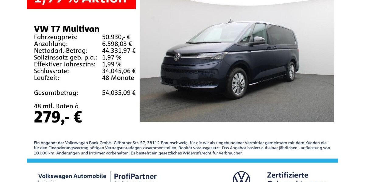 VW T7 Multivan 19.365 km 49.930 &euro; Leipzig 04178