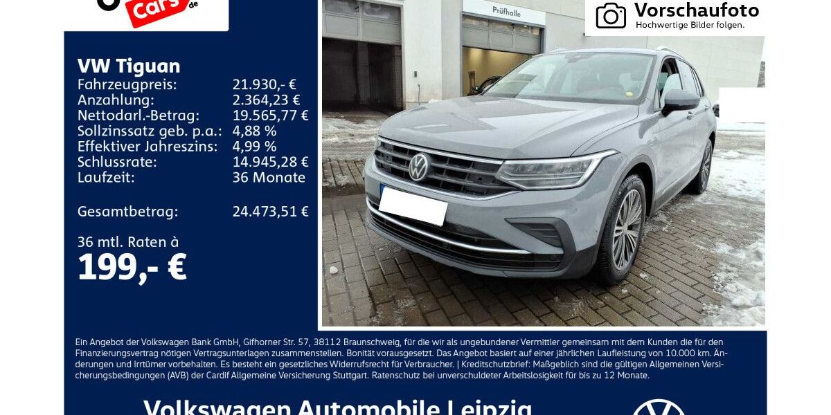 VW Tiguan 102.500 km 21.470 &euro; Leipzig 04277