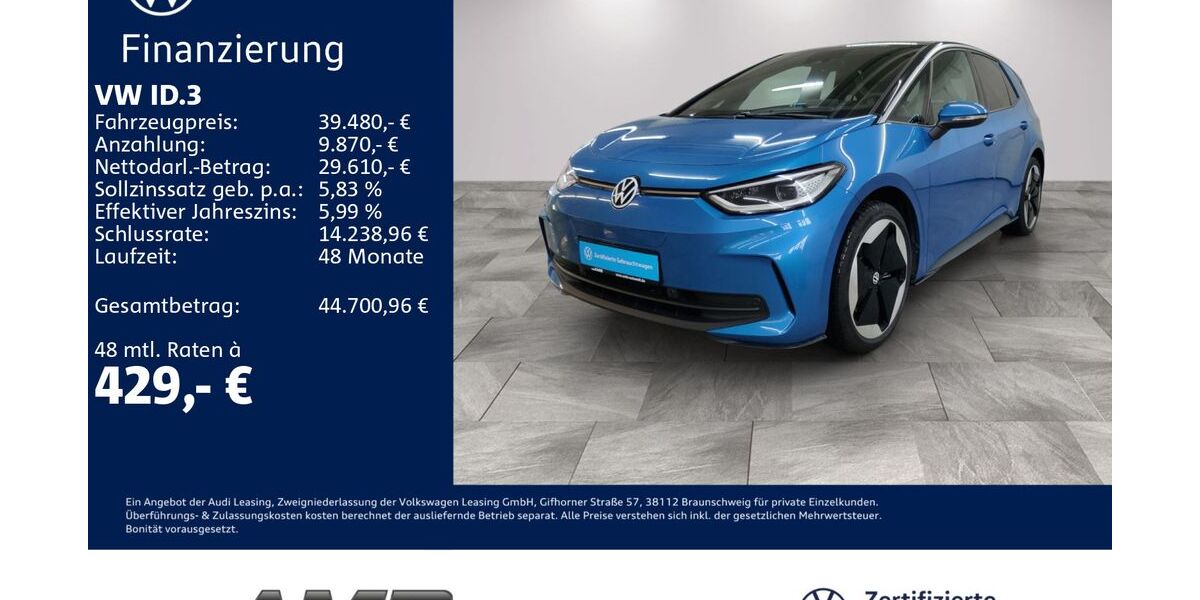 VW ID.3 14.590 km 39.480 &euro; Borna 04552