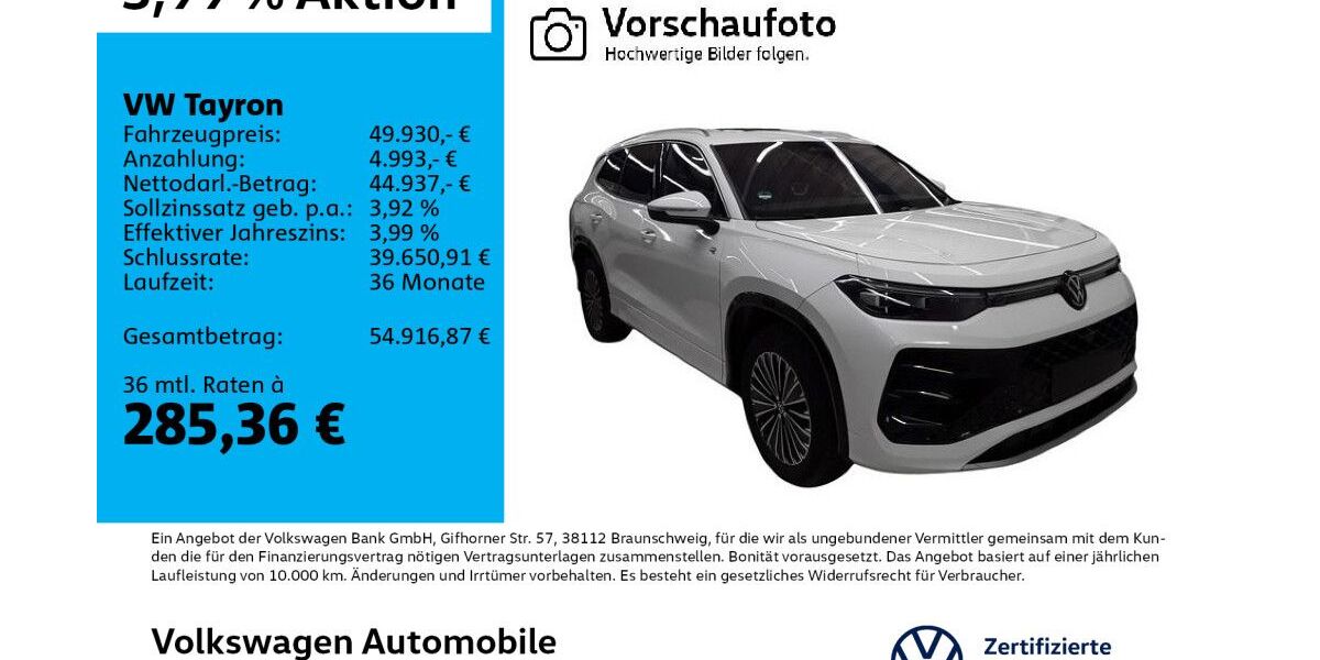 VW Tayron 17.168 km 49.930 &euro; Leipzig 04178