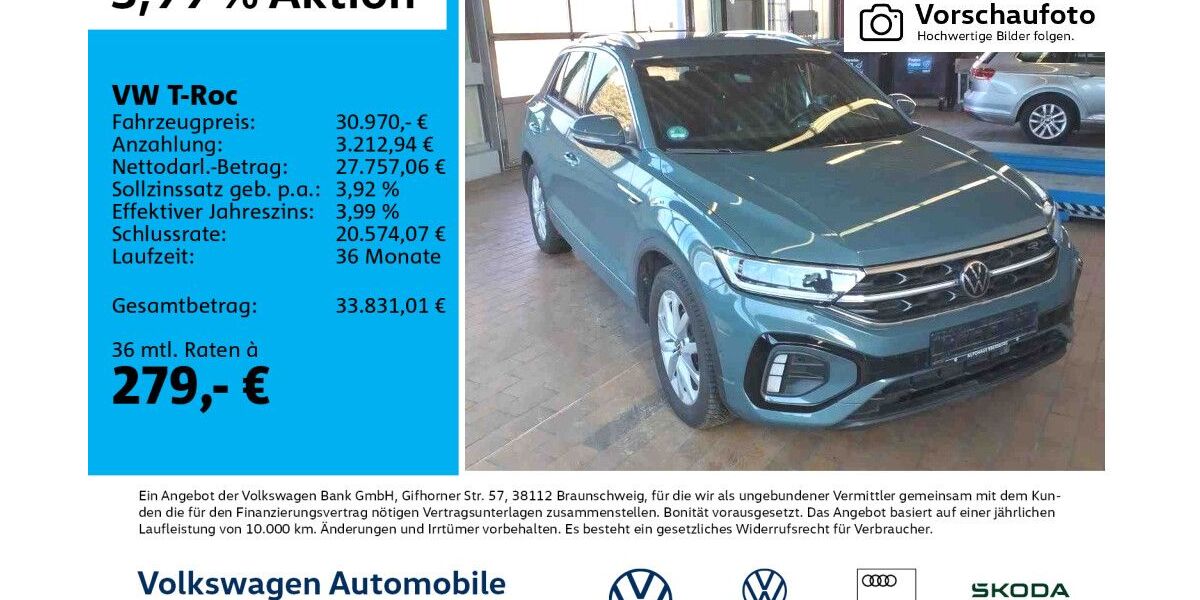 VW T-Roc 40.166 km 30.970 &euro; Leipzig 04277